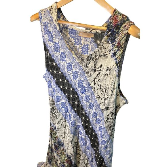 La Cera Colorful Patchwork Sleeveless Maxi Sun Dress Sz 2X - Picture 3 of 6